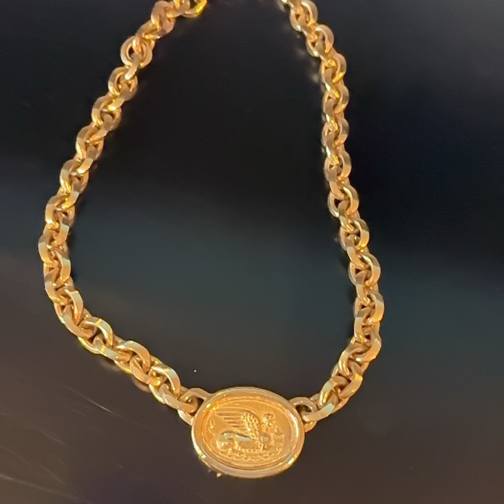 Carolee Gold Chain Bracelet with Medallion